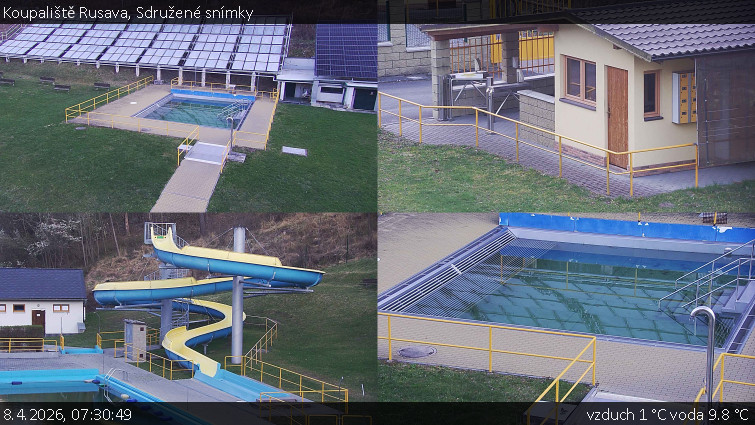 Koupaliště Rusava - Sdružené snímky - 8.4.2026 v 07:30