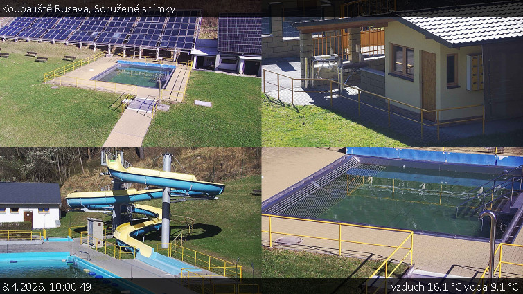 Koupaliště Rusava - Sdružené snímky - 8.4.2026 v 10:00