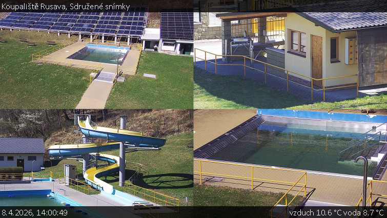 Koupaliště Rusava - Sdružené snímky - 8.4.2026 v 14:00