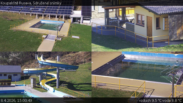 Koupaliště Rusava - Sdružené snímky - 8.4.2026 v 15:00