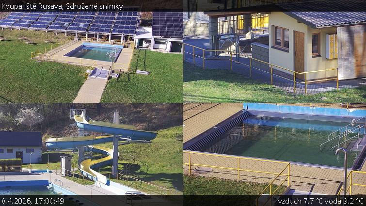Koupaliště Rusava - Sdružené snímky - 8.4.2026 v 17:00