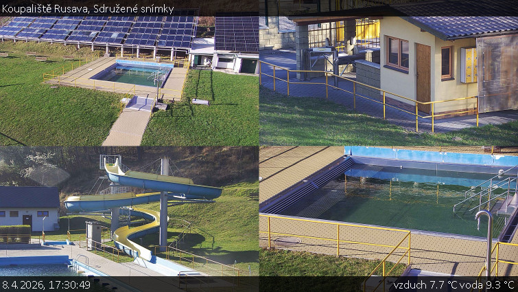 Koupaliště Rusava - Sdružené snímky - 8.4.2026 v 17:30