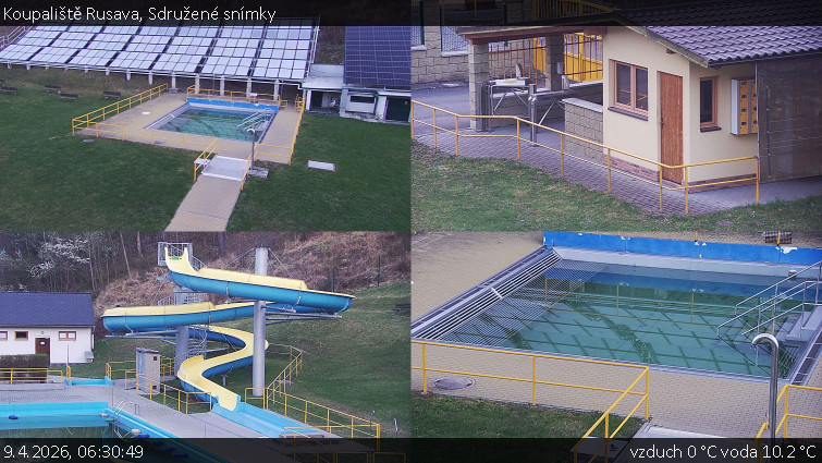 Koupaliště Rusava - Sdružené snímky - 9.4.2026 v 06:30