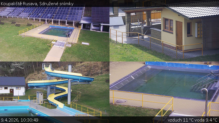 Koupaliště Rusava - Sdružené snímky - 9.4.2026 v 10:30