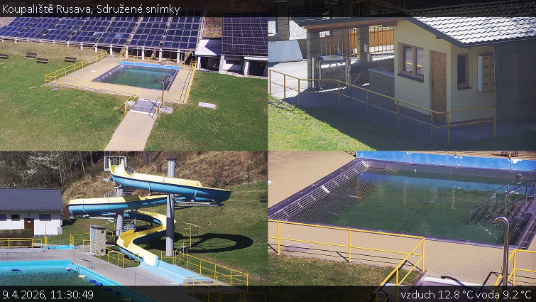 Koupaliště Rusava - Sdružené snímky - 9.4.2026 v 11:30