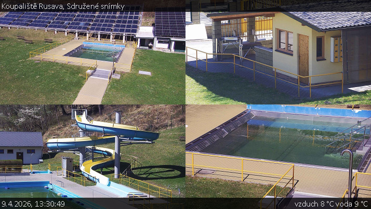 Koupaliště Rusava - Sdružené snímky - 9.4.2026 v 13:30