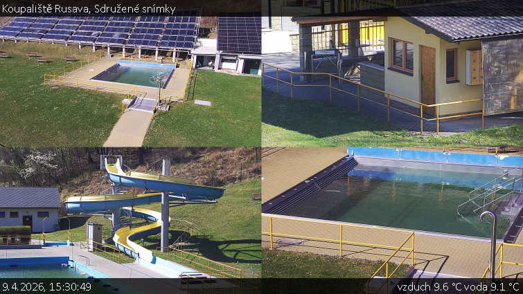 Koupaliště Rusava - Sdružené snímky - 9.4.2026 v 15:30