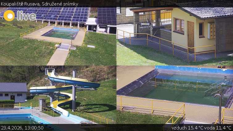 Koupaliště Rusava - Sdružené snímky - 23.4.2026 v 13:00