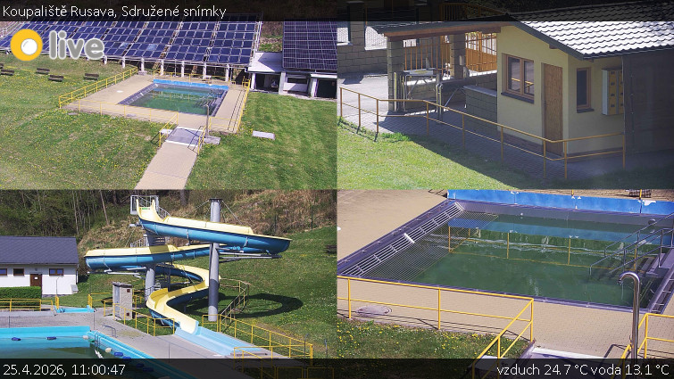 Koupaliště Rusava - Sdružené snímky - 25.4.2026 v 11:00