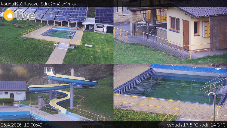 Koupaliště Rusava - Sdružené snímky - 25.4.2026 v 19:00