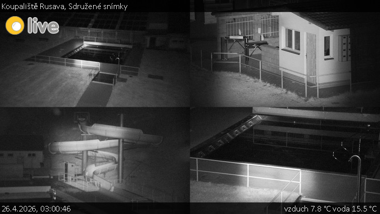 Koupaliště Rusava - Sdružené snímky - 26.4.2026 v 03:00