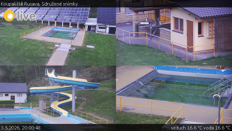 Koupaliště Rusava - Sdružené snímky - 3.5.2026 v 20:00