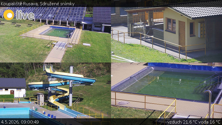 Koupaliště Rusava - Sdružené snímky - 4.5.2026 v 09:00