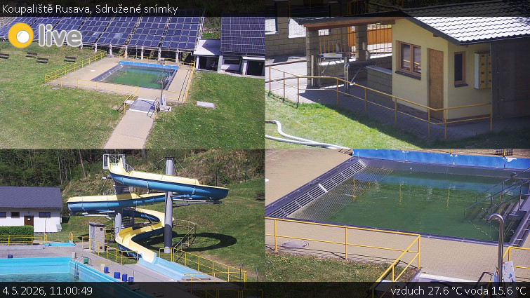 Koupaliště Rusava - Sdružené snímky - 4.5.2026 v 11:00
