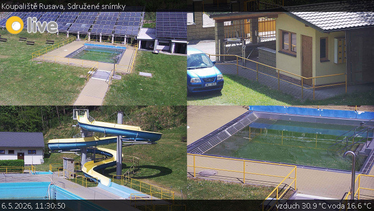Koupaliště Rusava - Sdružené snímky - 6.5.2026 v 11:30