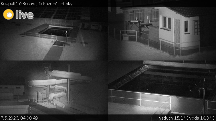 Koupaliště Rusava - Sdružené snímky - 7.5.2026 v 04:00