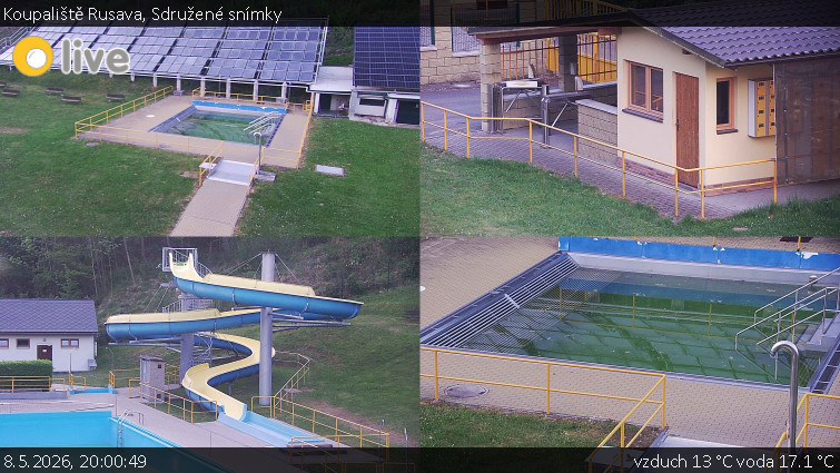 Koupaliště Rusava - Sdružené snímky - 8.5.2026 v 20:00