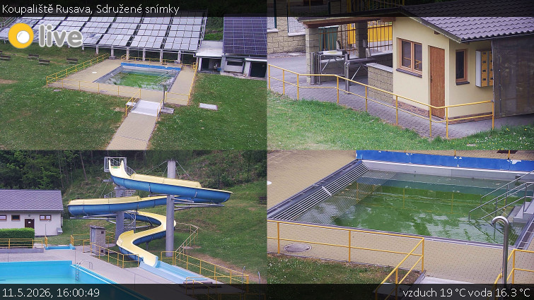 Koupaliště Rusava - Sdružené snímky - 11.5.2026 v 16:00