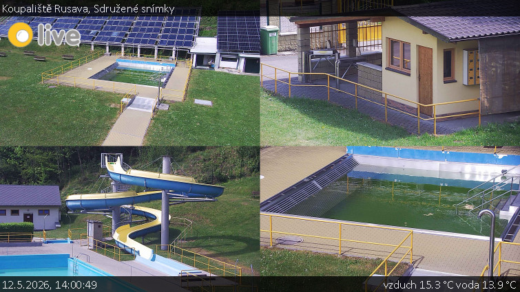 Koupaliště Rusava - Sdružené snímky - 12.5.2026 v 14:00