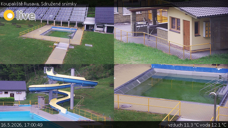 Koupaliště Rusava - Sdružené snímky - 16.5.2026 v 17:00