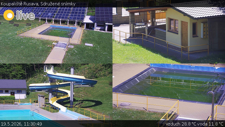 Koupaliště Rusava - Sdružené snímky - 19.5.2026 v 11:30
