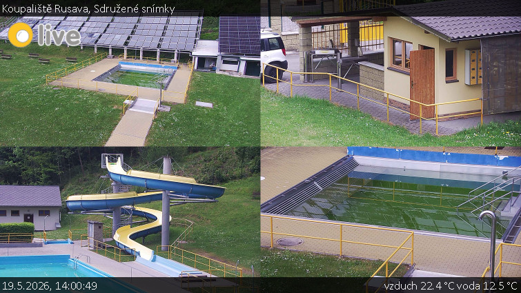 Koupaliště Rusava - Sdružené snímky - 19.5.2026 v 14:00