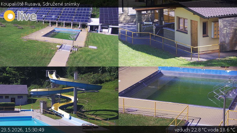 Koupaliště Rusava - Sdružené snímky - 23.5.2026 v 15:30