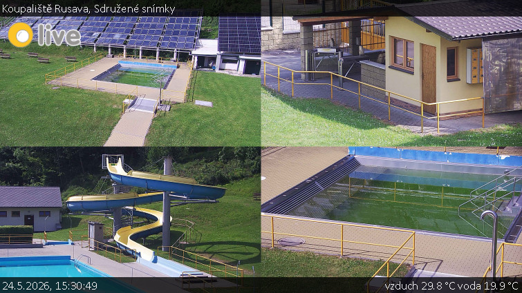 Koupaliště Rusava - Sdružené snímky - 24.5.2026 v 15:30