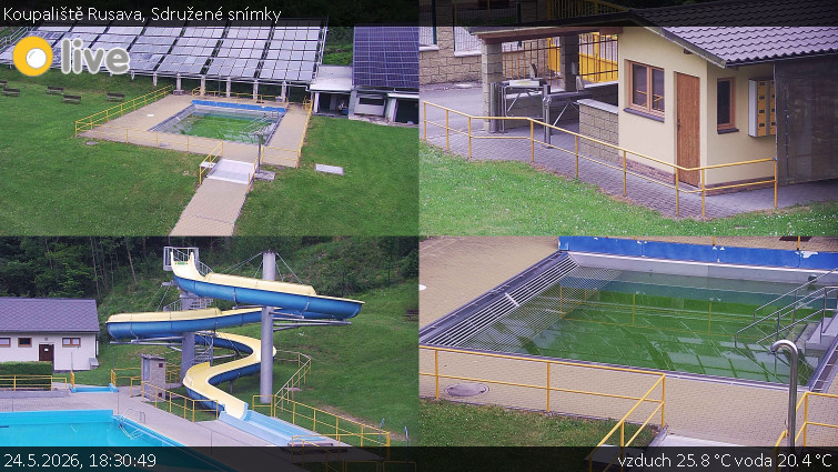 Koupaliště Rusava - Sdružené snímky - 24.5.2026 v 18:30