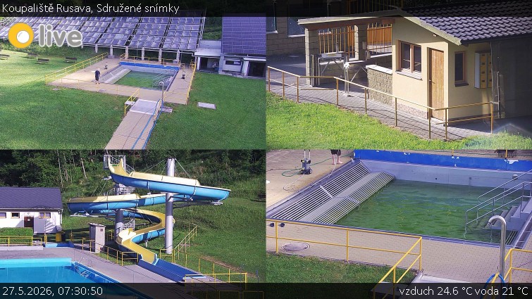 Koupaliště Rusava - Sdružené snímky - 27.5.2026 v 07:30
