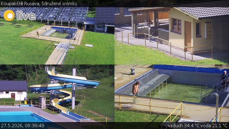 Koupaliště Rusava - Sdružené snímky - 27.5.2026 v 08:30