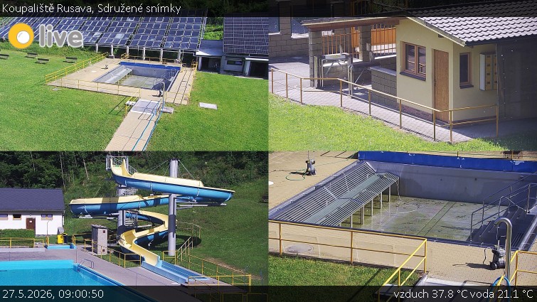 Koupaliště Rusava - Sdružené snímky - 27.5.2026 v 09:00