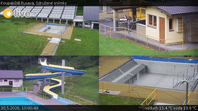 Koupaliště Rusava - Sdružené snímky - 30.5.2026 v 10:00