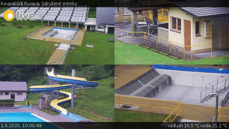 Koupaliště Rusava - Sdružené snímky - 1.6.2026 v 10:00