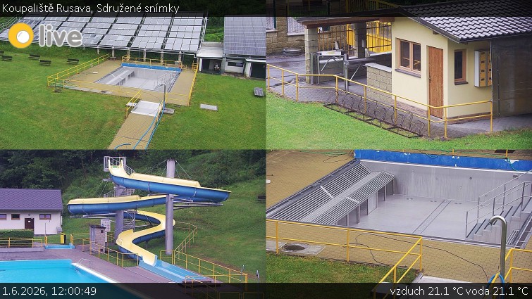 Koupaliště Rusava - Sdružené snímky - 1.6.2026 v 12:00