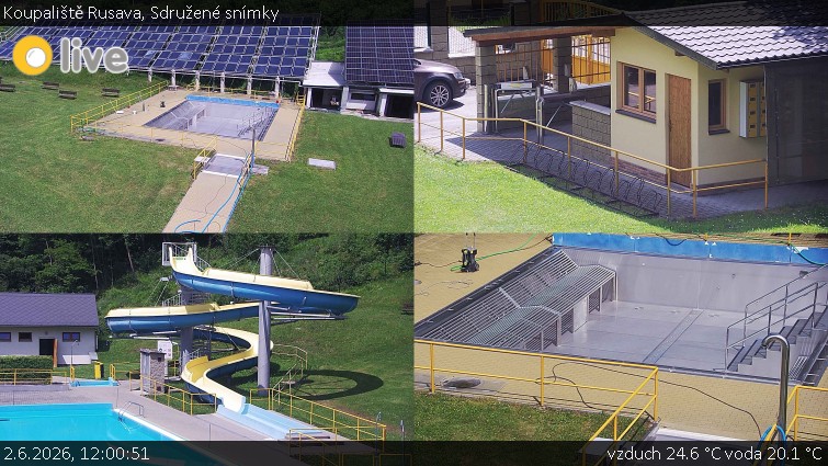 Koupaliště Rusava - Sdružené snímky - 2.6.2026 v 12:00