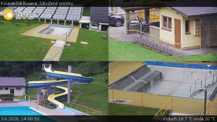 Koupaliště Rusava - Sdružené snímky - 3.6.2026 v 14:00
