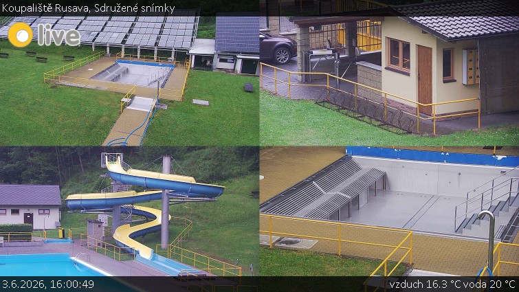 Koupaliště Rusava - Sdružené snímky - 3.6.2026 v 16:00