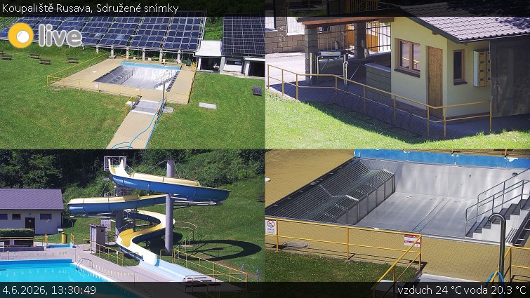 Koupaliště Rusava - Sdružené snímky - 4.6.2026 v 13:30