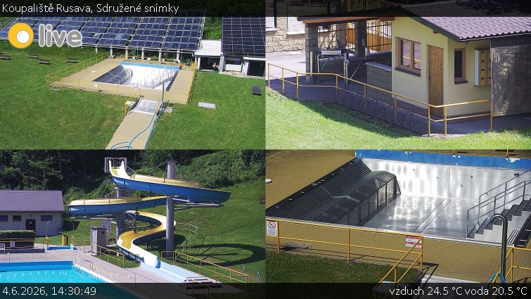 Koupaliště Rusava - Sdružené snímky - 4.6.2026 v 14:30
