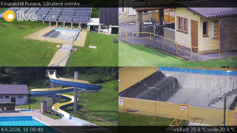Koupaliště Rusava - Sdružené snímky - 4.6.2026 v 16:00