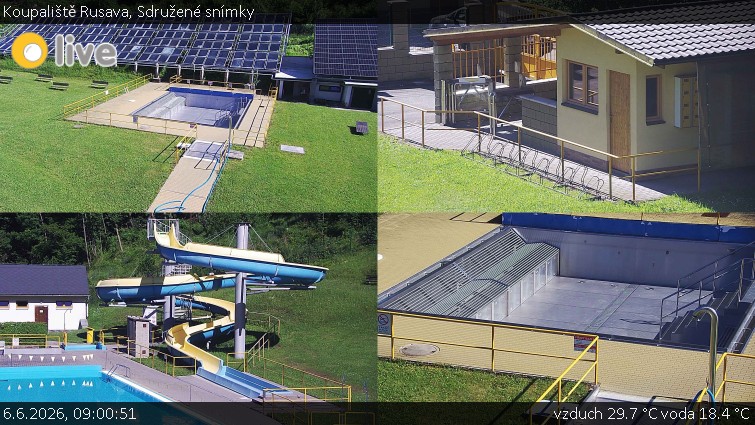 Koupaliště Rusava - Sdružené snímky - 6.6.2026 v 09:00