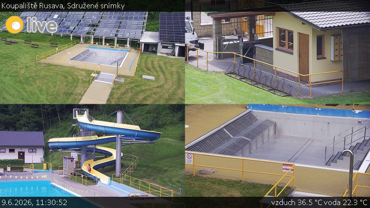 Koupaliště Rusava - Sdružené snímky - 9.6.2026 v 11:30