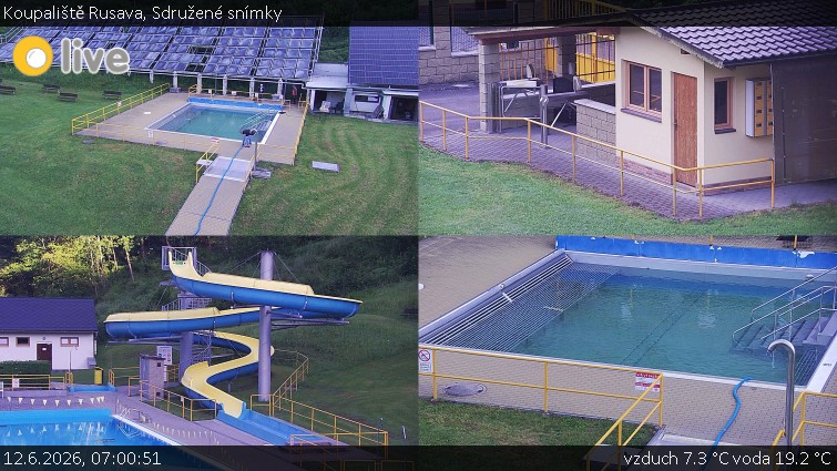 Koupaliště Rusava - Sdružené snímky - 12.6.2026 v 07:00