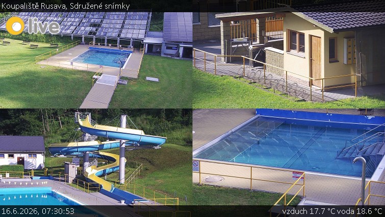 Koupaliště Rusava - Sdružené snímky - 16.6.2026 v 07:30
