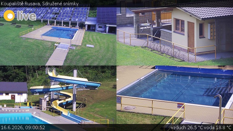Koupaliště Rusava - Sdružené snímky - 16.6.2026 v 09:00