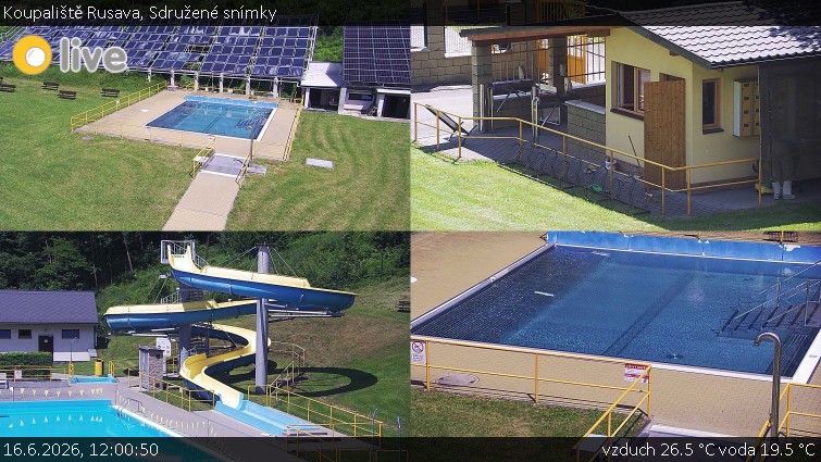 Koupaliště Rusava - Sdružené snímky - 16.6.2026 v 12:00