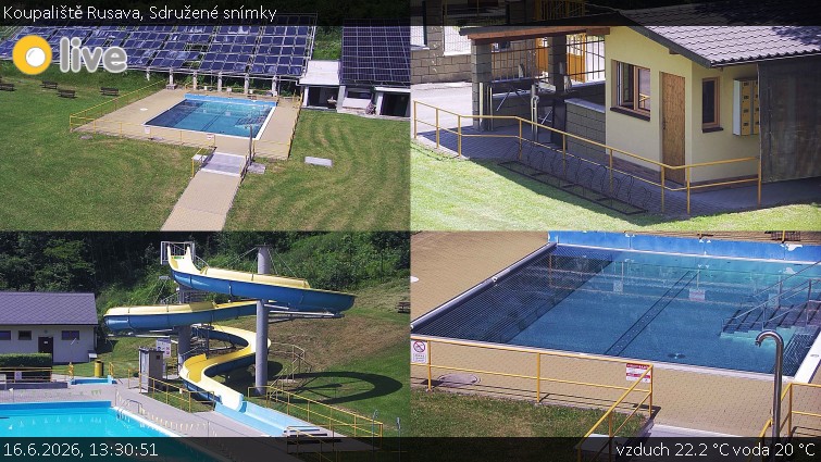 Koupaliště Rusava - Sdružené snímky - 16.6.2026 v 13:30