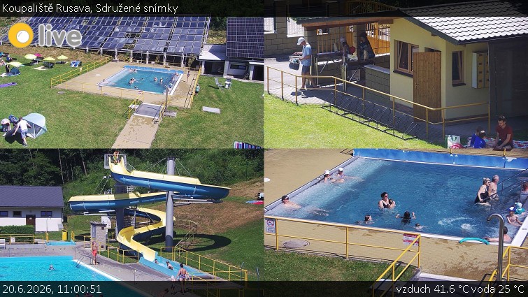 Koupaliště Rusava - Sdružené snímky - 20.6.2026 v 11:00