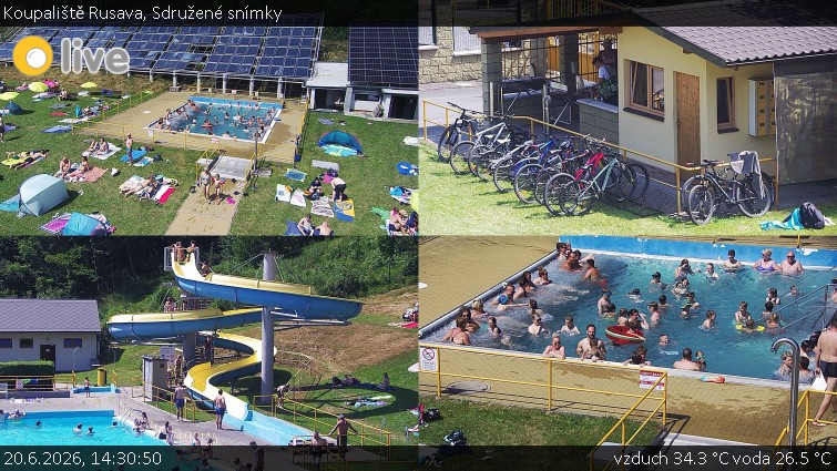 Koupaliště Rusava - Sdružené snímky - 20.6.2026 v 14:30